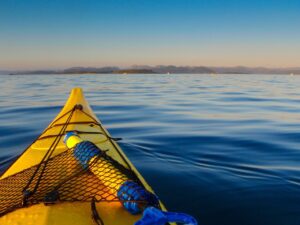 kayak, water, blue