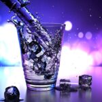 water, glass, ice